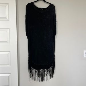 Black fringe dress